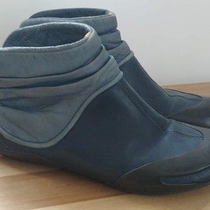 Soft blue leather Camper booties